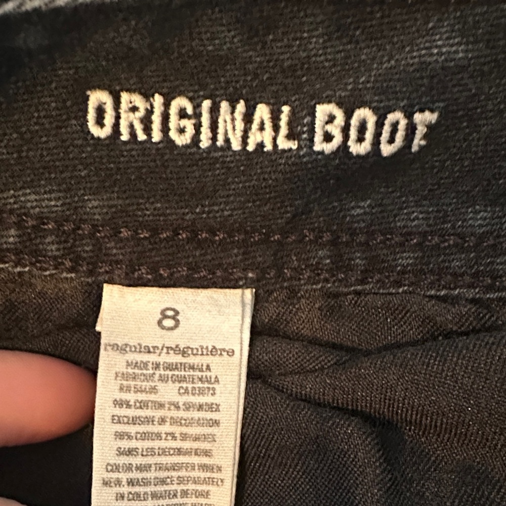 Y2K American Eagle- Original Boot Cut- Stretch- Dark Blue Women's Jeans - Picture 6 of 8